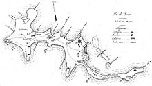 Hyacinthe Le Carguet : carte des vestiges archéologiques de l'Île de Sein (1897).