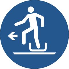 M050 — exit sled-toboggan to the left