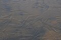 Interesting patterns on the ice at the northeastern edge of Great Lake, Tasmania