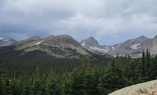 Front Range Peaks in the Indian Peaks Wilderness