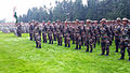 Infantry Division, and Indian army troops, with the 6th Battalion of the Kumaon Regiment, stand together during the opening ceremony of Yudh Abhyas 15 at Joint Base Lewis-McChord.jpg