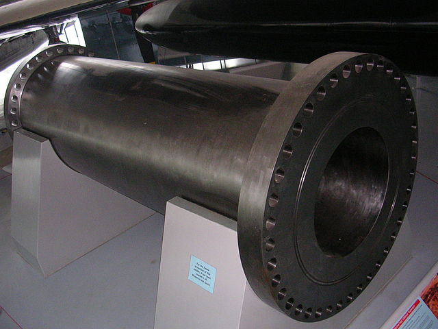 A section of the Iraqi "supergun" from Imperial War Museum Duxford