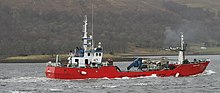 Aqua-Boy, a Norwegian live fish carrier used to service the Marine Harvest fish farms on the West coast of Scotland J M Briscoe27 01 2008-15 56 16-03133 AQUA BOY.jpg