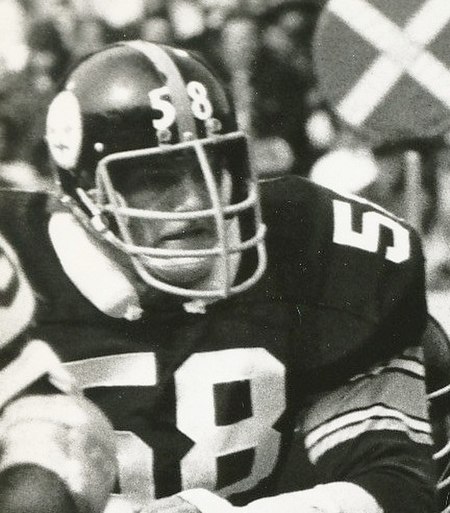 Lambert with the Steelers in 1975