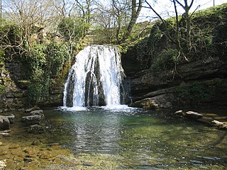 <span class="mw-page-title-main">Janet's Foss</span> Waterfall in North Yorkshire, England