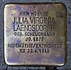 Stolperstein für Julia Virginia Laengsdorff