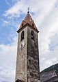 Kerk van St. Philip en St. James. Locatie, Cogolo in de autonome provincie Trento (Italië).