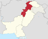 Khyber Pakhtunkhwa in Pakistan (claims hatched).svg