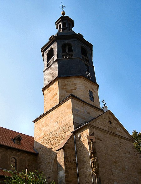 Kirchturm der St. Mauritius Kirche (Hildesheim)