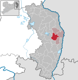Kaart van Kodersdorf