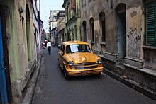 A yellow taxi in Kolkata KolkataTaxi.JPG