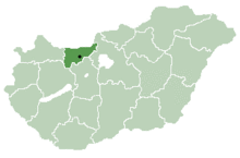 Lokasi Komárom-Ezstegrom di Hungary