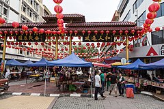 Gaya Street, Kota Kinabalu, a Chinatown in Sabah.