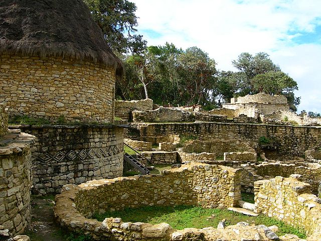 Inside the urban centre Kuélap of the Chachapoya culture.