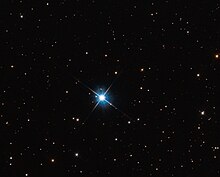 LAWD 37, a white dwarf star that has had its mass measured by microlensing LAWD 37 (heic2301a).jpg