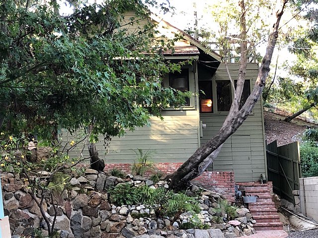 Laurel Canyon, 8217 Lookout Mountain Avenue, Joni Mitchell's house from 1969 to 1974; photograph taken in 2022