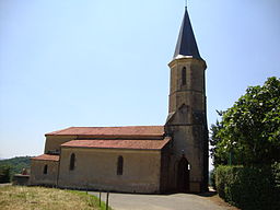 Laveraët (Gers, Fr) église. 
 JPG