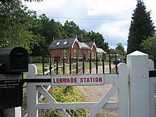 The former Lenwade railway station