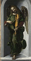 Francesco Napoletano (?), Engel met viool, National Gallery, Londen