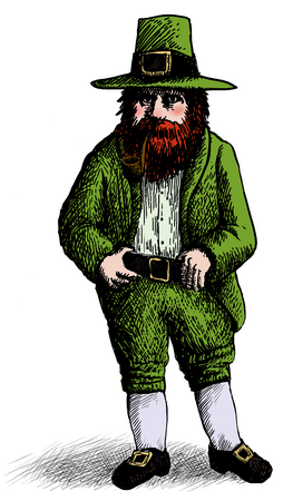 A 20th-century depiction of a leprechaun