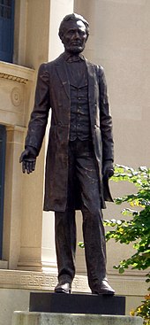 The Great Emancipator on display in Detroit, Michigan Lincoln Highway Statue.jpg