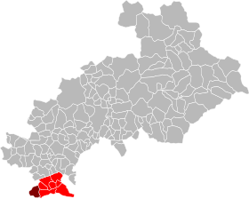 Placering af kommunernes samfund i kantonen Ribiers Val de Méouge
