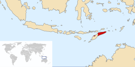 Восточный Тимор на карте мира