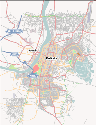 Location map India Kolkata EN.svg