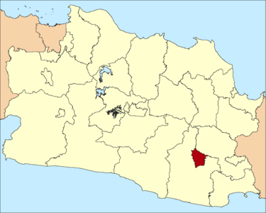 Peta wewidangan Kota Tasikmalaya ring Jawa Barat