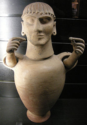 Etruscan Canopic Urn from Chiusi