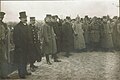 Inauguration du mémorial aux soldats juifs tombés au combat dans le nouveau cimetière juif, en arrière plan est visible la synagogue Novokladbischenskaya, novembre 1916