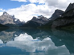 Vue du lac Maligne.