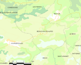Bézaudun-les-Alpes - Localizazion