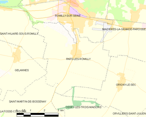 Poziția localității Pars-lès-Romilly