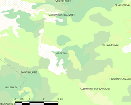 Mapa obce Greffeil
