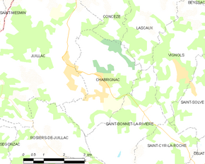 Poziția localității Chabrignac