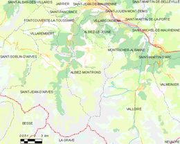 Albiez-Montrond - Localizazion