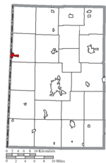 Miniatuur voor Bestand:Map of Darke County Ohio Highlighting Union City Village.png