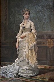 María Tubau as La Dame aux Camélias. Luis Taberner y Montalvo 1878.