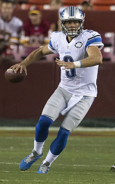 The Rams traded with the Detroit Lions for Matthew Stafford.