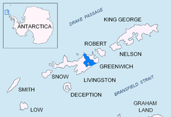 Kaart van McFarlane Strait.