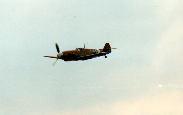 Bf 109G-2/trop "Black 6", formerly of JG 77, 1996, prior to its crash