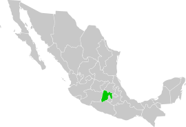 México elhelyezkedése Mexikón belül