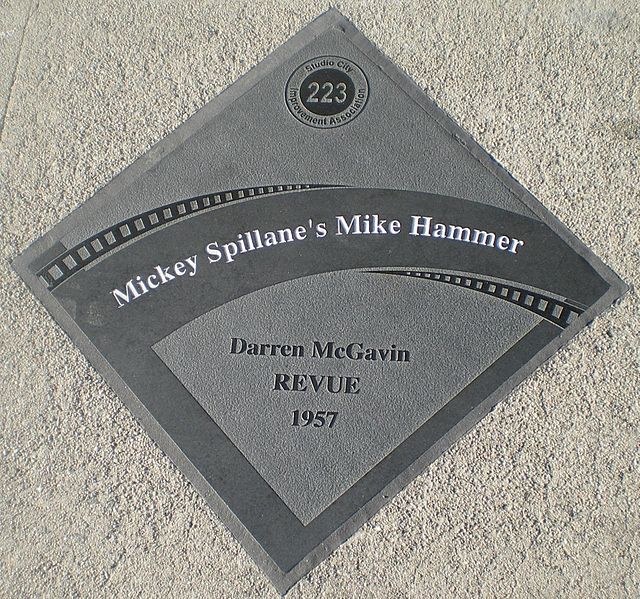 Mickey Spillane's Mike Hammer Diamond Studio City Walk of Fame