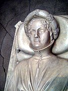 Tombeau d'Ilaria del Carretto, 1406, dans la cathédrale de Lucques .