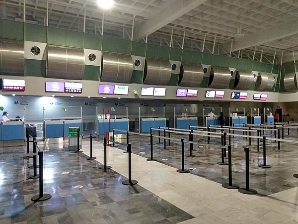 Check-in area