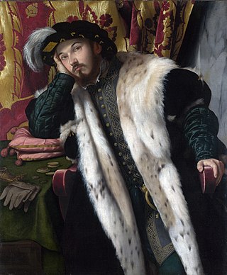 <i>Portrait of Fortunato Martinengo Cesaresco</i> 1542 painting by Moretto da Brescia