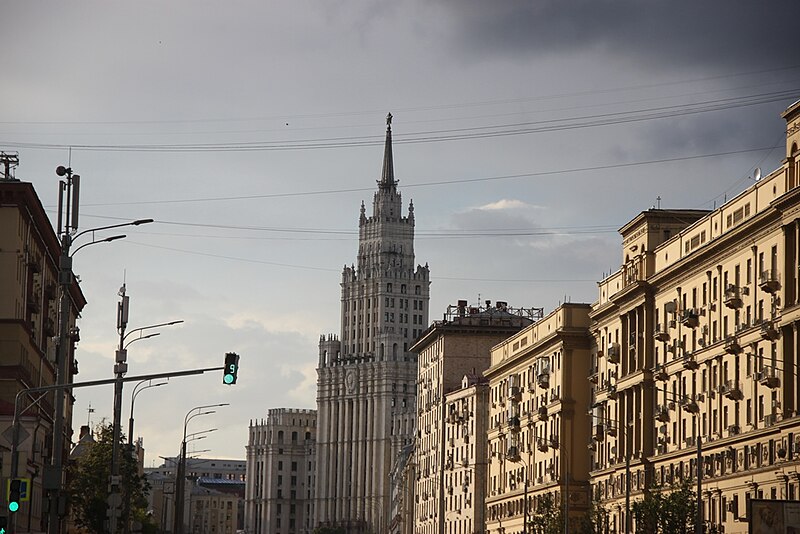 File:Moscow, Sadovaya-Chernogryazskaya Street to Red Gate building (43265306262).jpg
