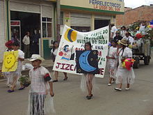 Muisca Community in the Colombian locality of Bosa, Bogota. MuiscasBosa.JPG