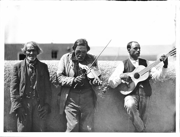 Hispano musicians at a wedding at San Jose, New Mexico, ca.1898